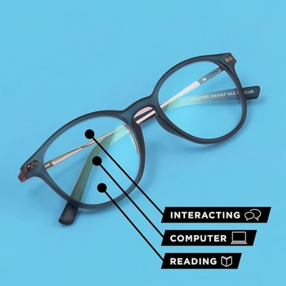 Foster Grant Women's Zera Multifocus Cat-Eye Reading Glasses (1.5) Wine Tortoise - Picture 4 of 4